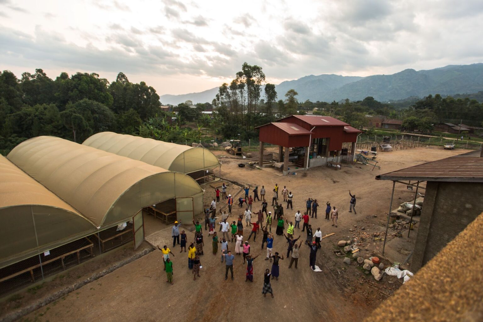coffee station in Uganda