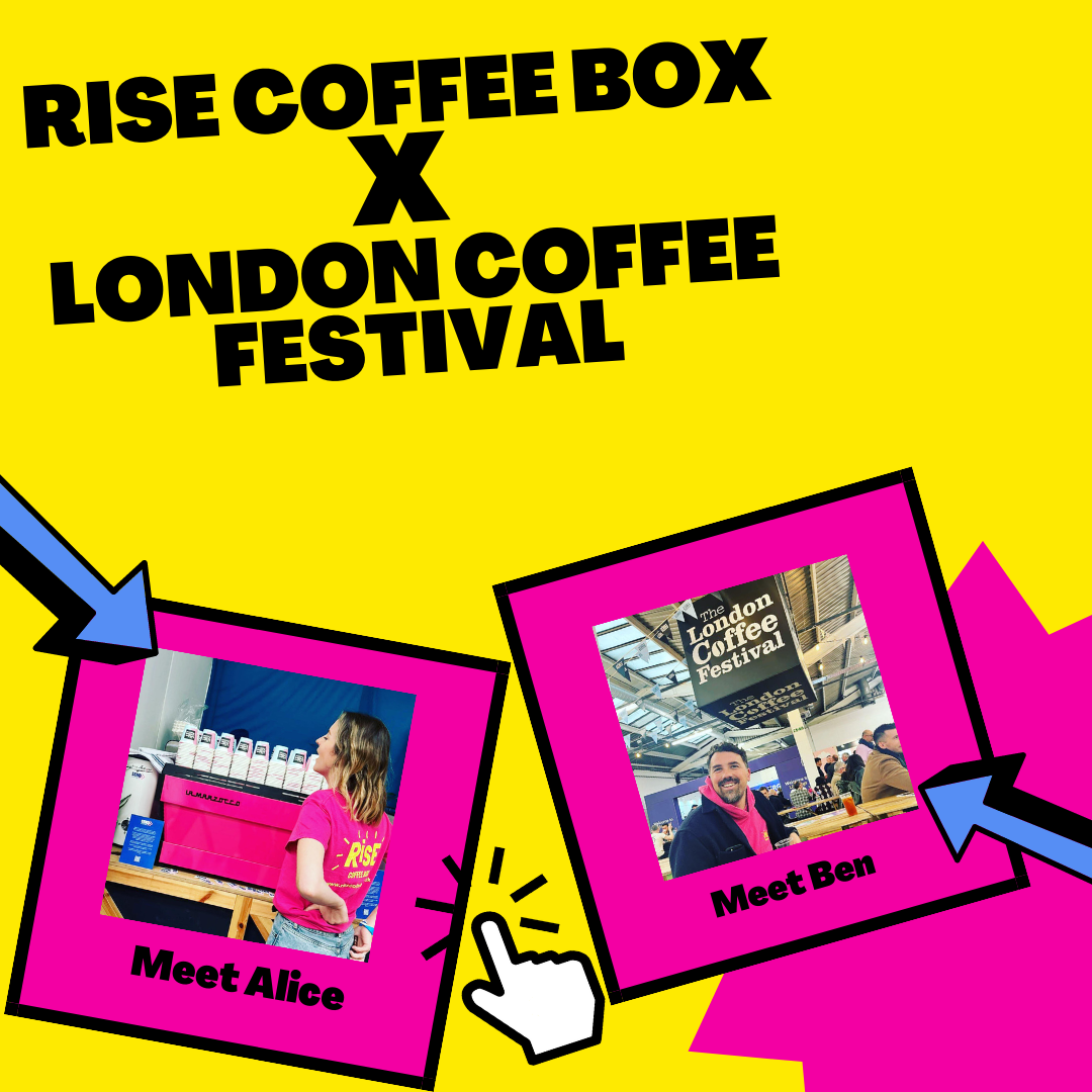 RiSE coffee box at London Coffee Festival
