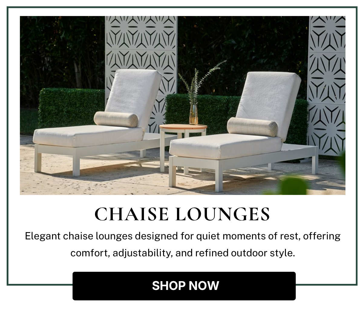 CHAISE LOUNGES