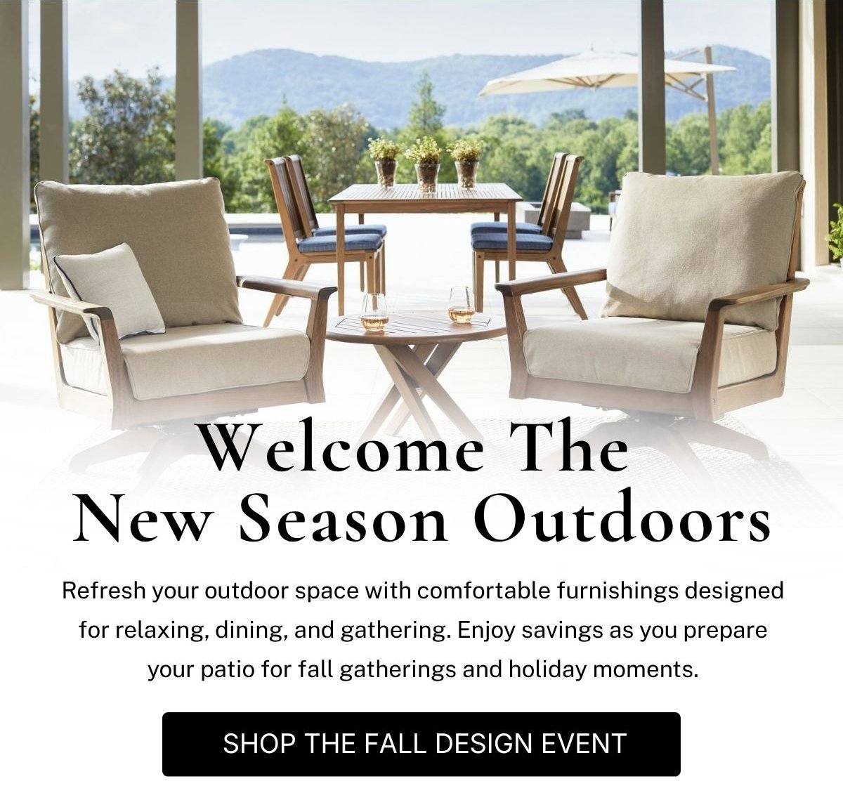 Welcome The New Season Outdoors