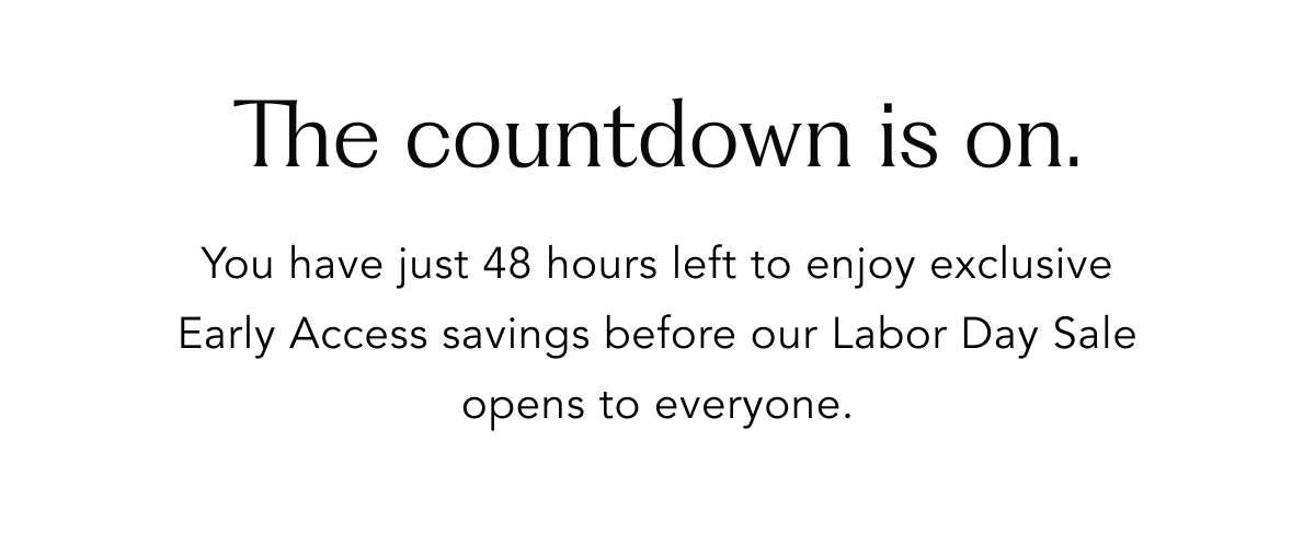 The countdown is on.