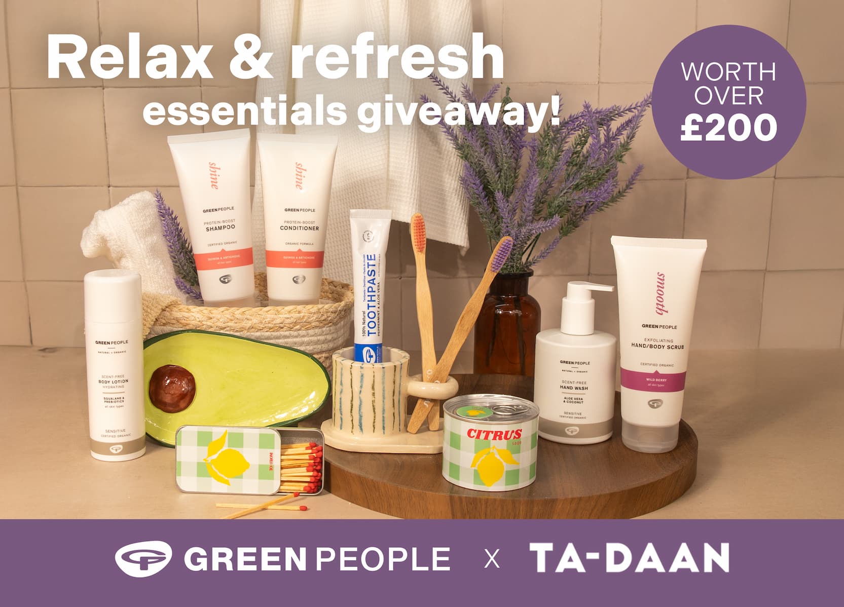 Relax & refresh essentials giveaway! Worth over £200.