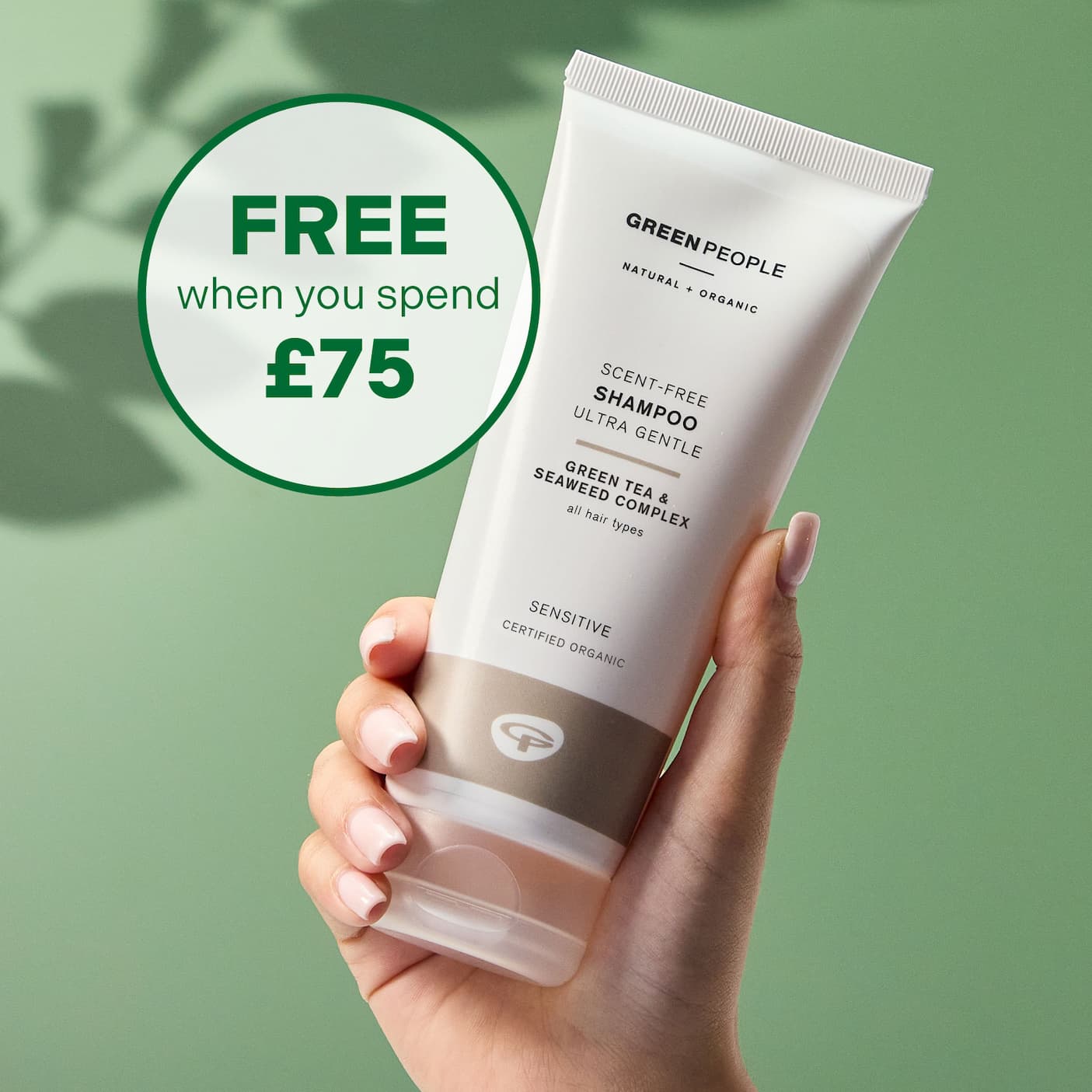 Scent Free Shampoo free when you spend £75