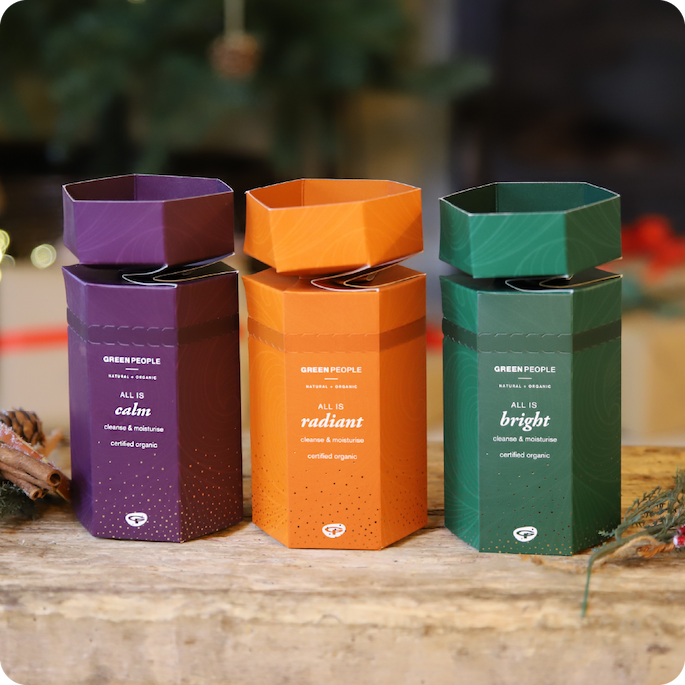 Three skincare gifting crackers