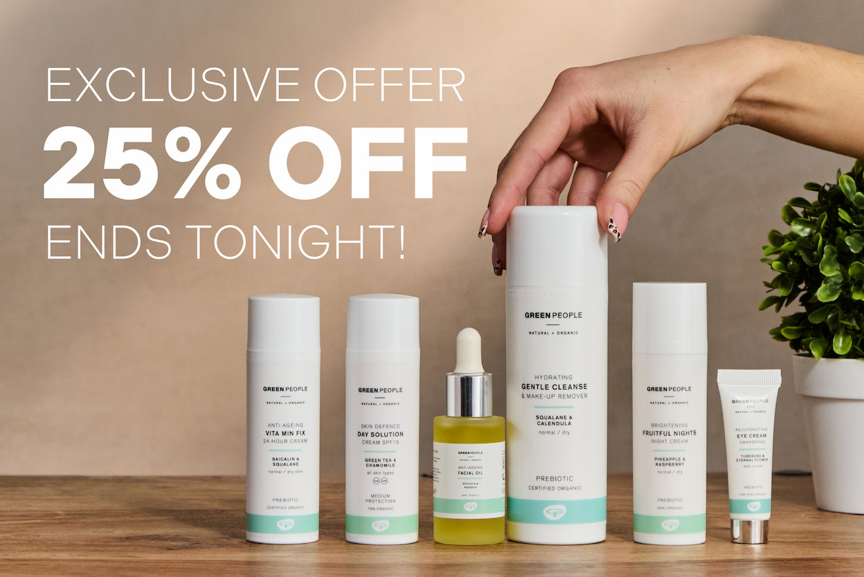 Exclusive offer 25% off