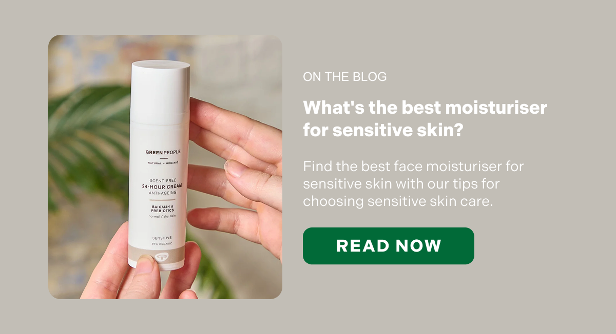 What's the best moisturiser for sensitive skin?   Find the best face moisturiser for sensitive skin with our tips for choosing sensitive skin care.