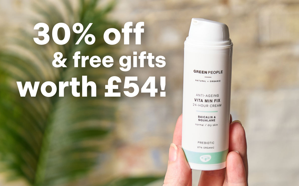 30% off & free gifts await, worth £54