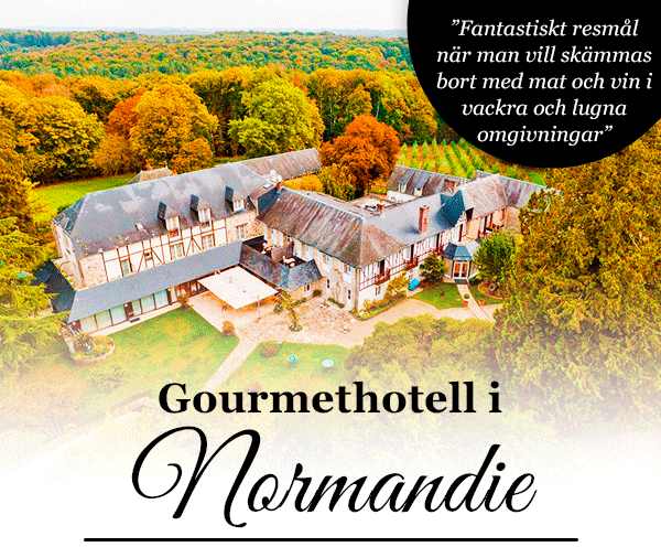 Gourmethotell i Normandie, Frankrike