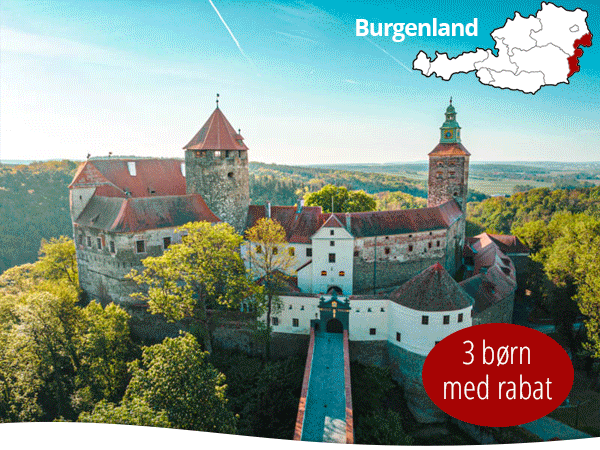 Medlemsrabat på slotsophold i Burgenland, Østrig