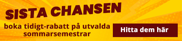 Boka tidigt-rabatt på utvalda sommarsemestrar