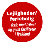 Lejligheder/feriebolig – ferie med frihed og gode faciliteter i Tyskland