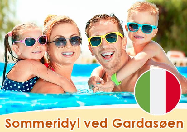 Last minute sommerferie ved Gardasøen, Italien