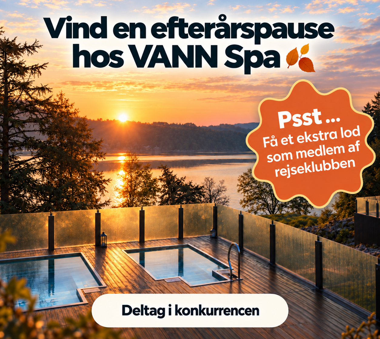 Vind en efterårspause hos VANN Spa