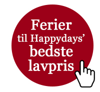 Ferier til Happydays’ bedste lavpris