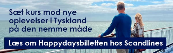 Få rabat på færgeoverfarten med Scandlines