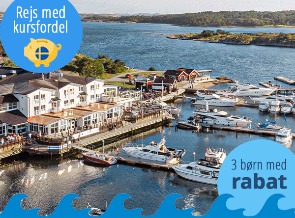 Miniferie ved skærgården i Bohuslän, Sverige