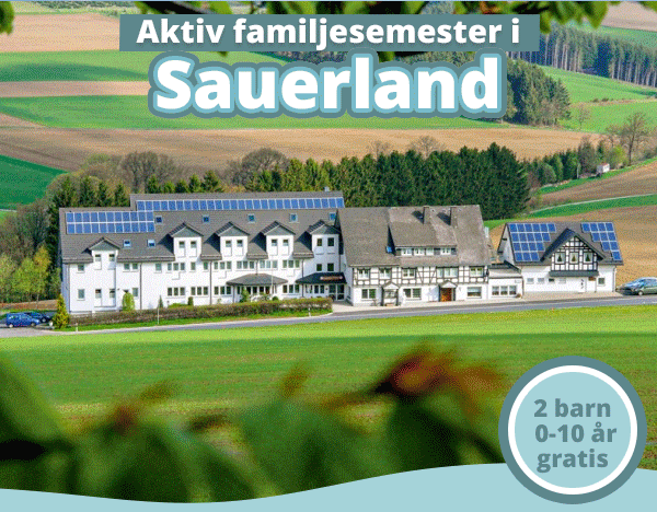 Medlemsrabatt på aktivfamiljsemester i Sauerland