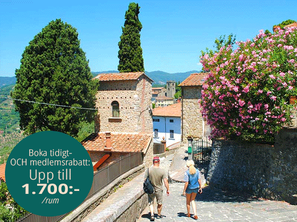 Boka tidigt- och medlemsrabatt i Toscana, Hotel Biondi