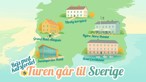 Se alle Happydays’ hoteller i Sverige