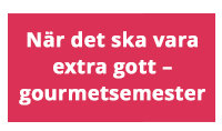 Se alla gourmetsemestrar hos Happydays