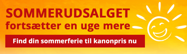 Find din sommerferie i Happydays’ sommerudsalg