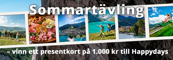 Vinn ett presentkort på 1.000 kr till Happydays på Facebook