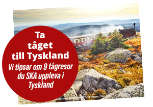 Läs om 9 tågresor du ska uppleva i Tyskland