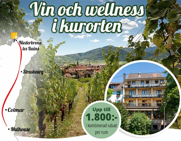 Boka tidigt-rabatt på vinsemester i Alsace, Hotel du Parc Spa