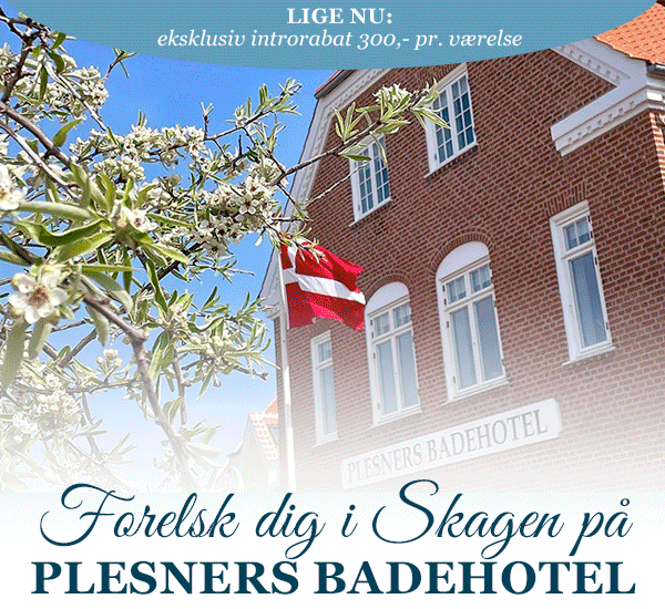 Eksklusiv introrabat på Plesners Badehotel i Skagen