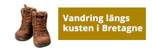 Vandring längs kusten i Bretagne