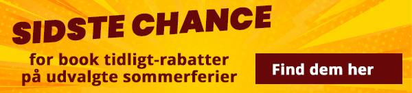 Book tidligt-rabat på udvalgte sommerferier