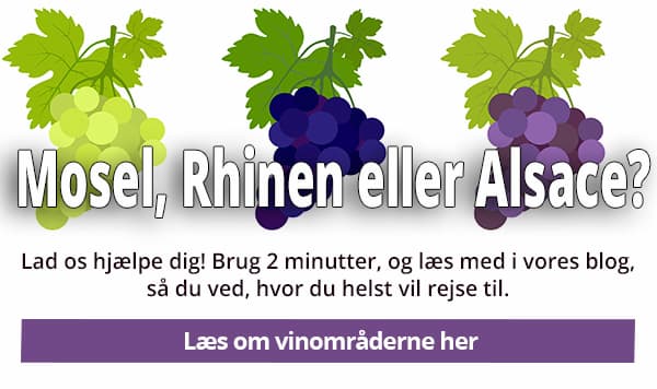 Læs om vinområderne Mosel, Rhinen og Alsace