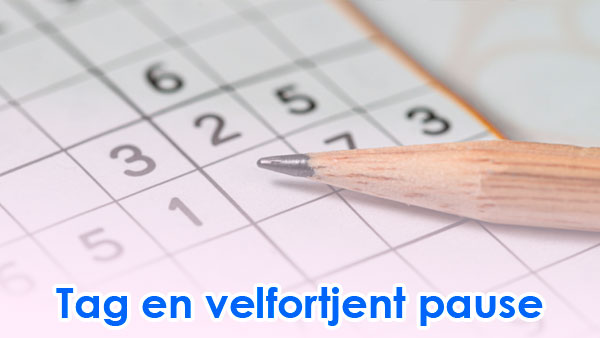 Prøv vores sudoku i Happydays’ Hyggehjørnet