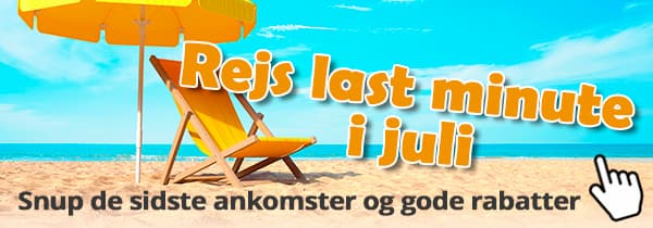 Se alle last minute-ophold i juli