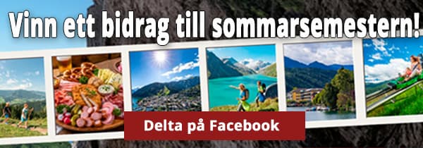 Vinn ett bidrag till sommarsemestern på Facebook