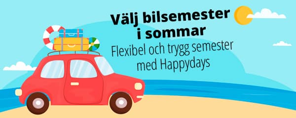 Åk på bilsemester med Happydays i sommar