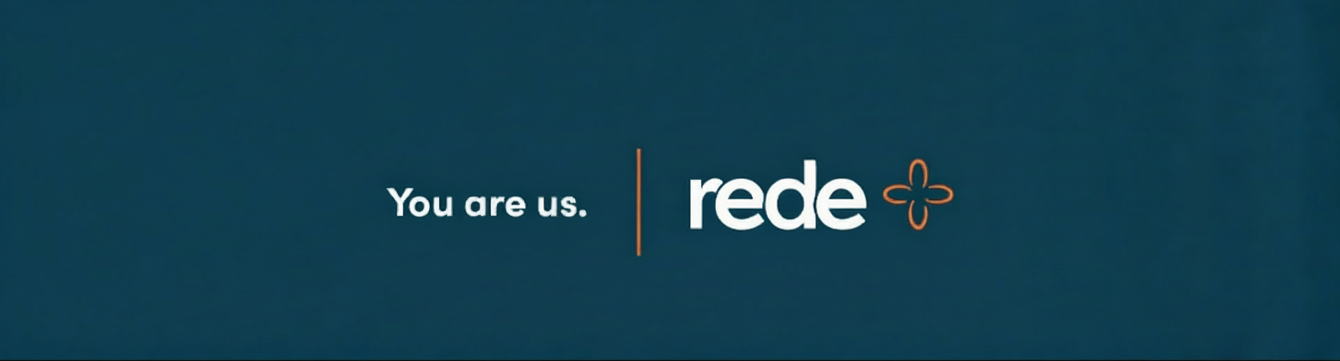 "You are us." and the "rede" logo with a flower icon.