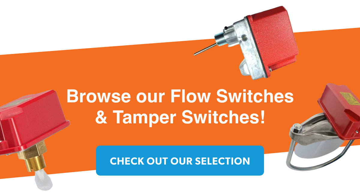 Sprinkler Safety Flow & Tamper Switches Quick Response Fire Supply