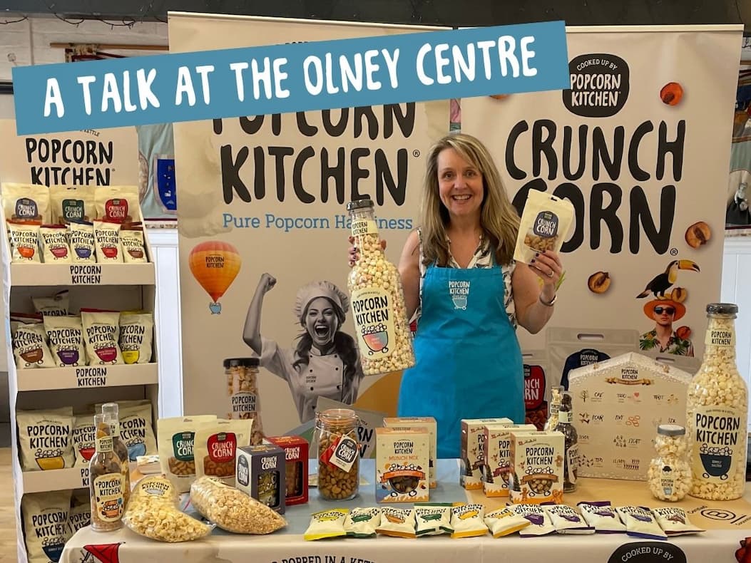 Louise and exhibition stand
