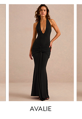 Avalie Black Jersey Maxi