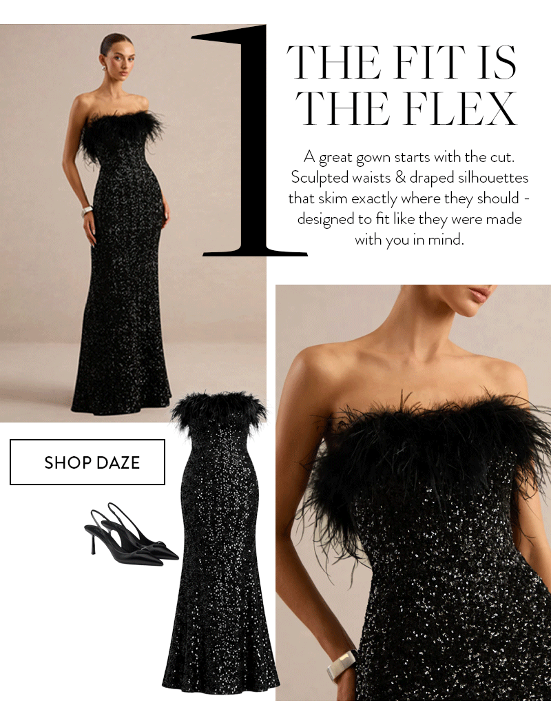 Shop Sparkly Feather Maxi