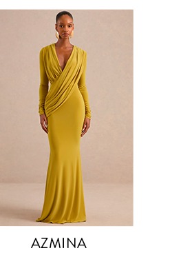 Azmina Mustard Jersey Maxi