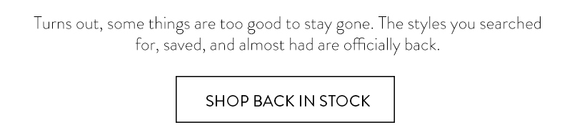 Shop Back In Stock