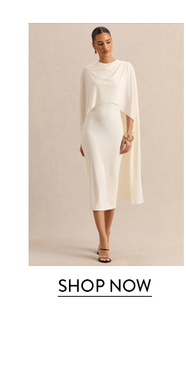 White Cape Dress