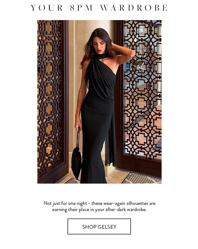Gelsey Black Mesh Maxi
