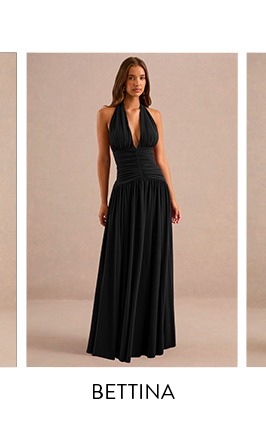 Bettina Black Jersey Maxi