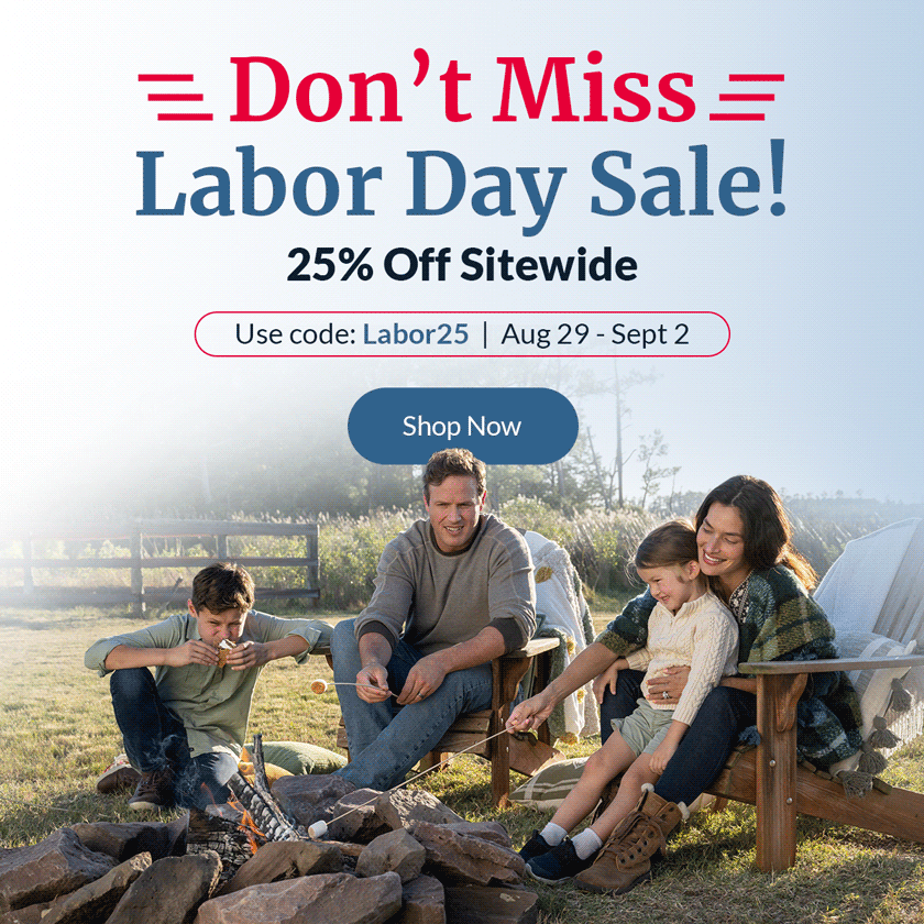 Don't Miss The Labor Day Sale | 25% off sitewide | Use code: Labor25 | Aug 29-Sept 2 | Shop Now