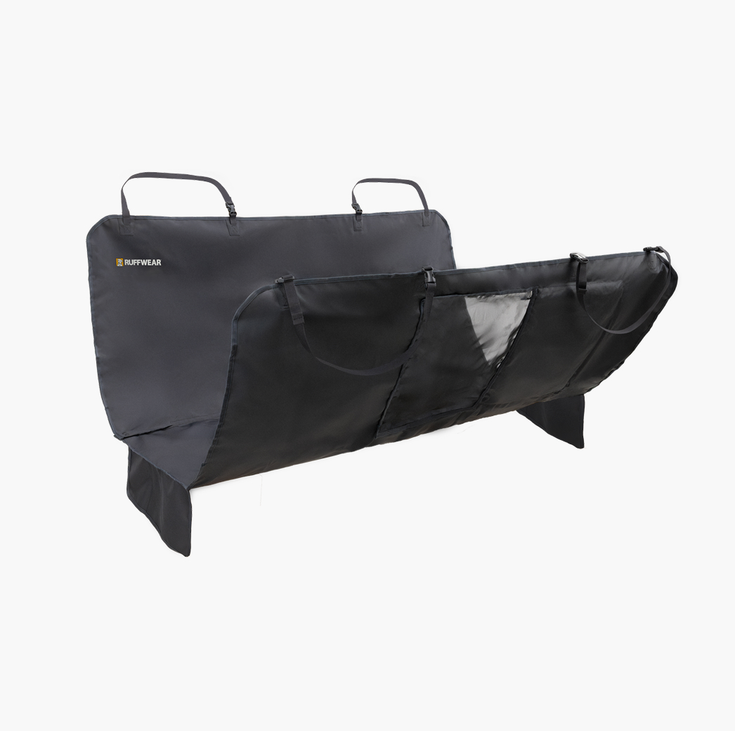 The Dirtbag Seat Cover in gray.