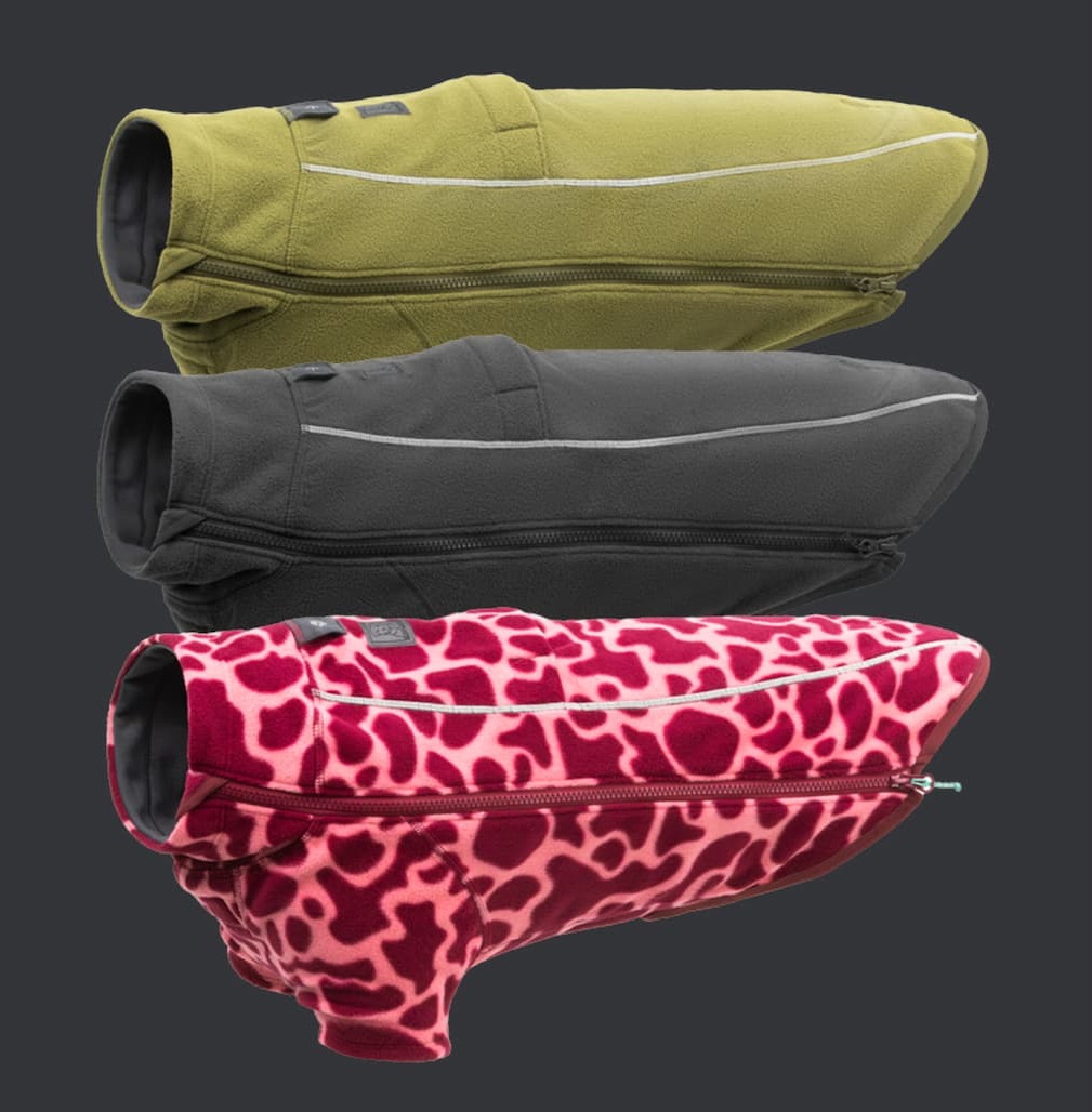 The three colorways of the Climate Changer™ Fleece Jacket are layed side by side.