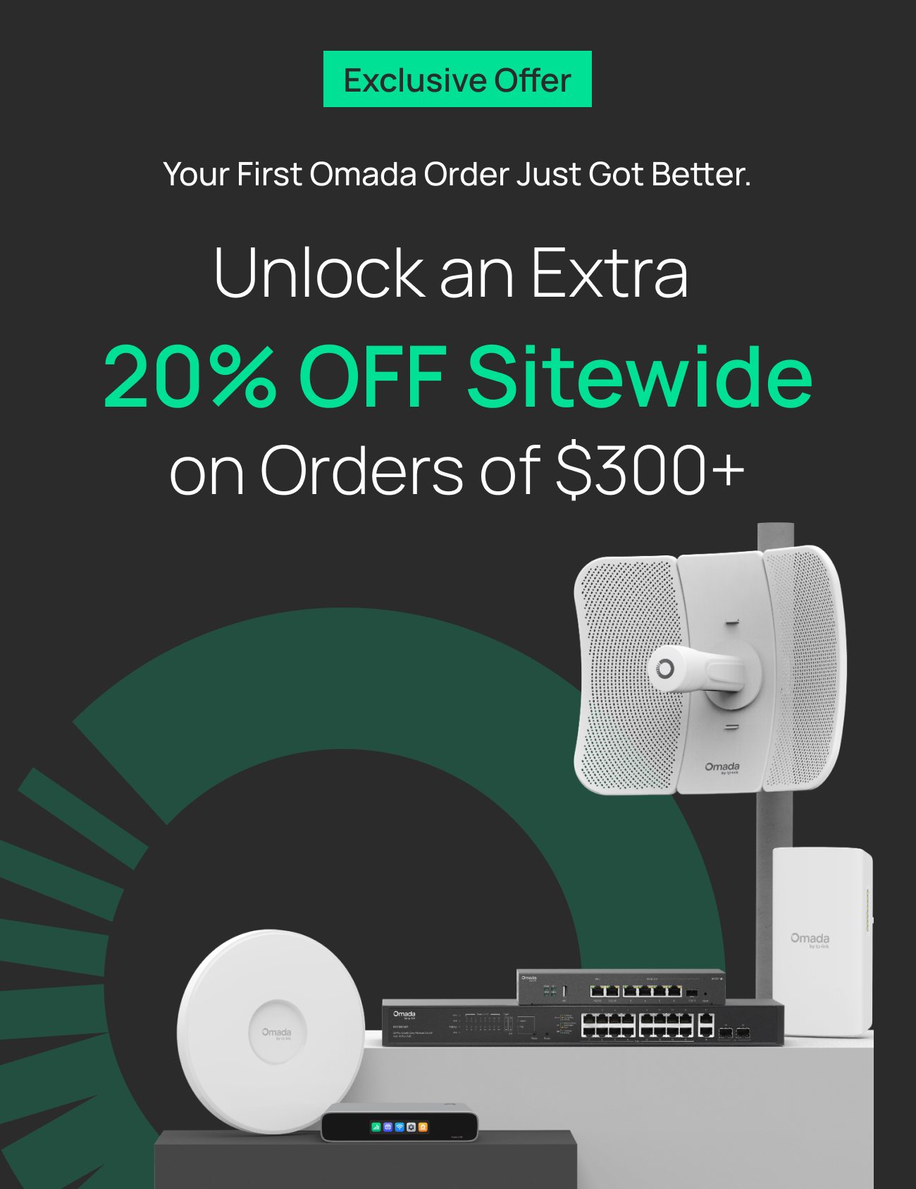 Limited-time newsletter discount offer for TP-Link Omada